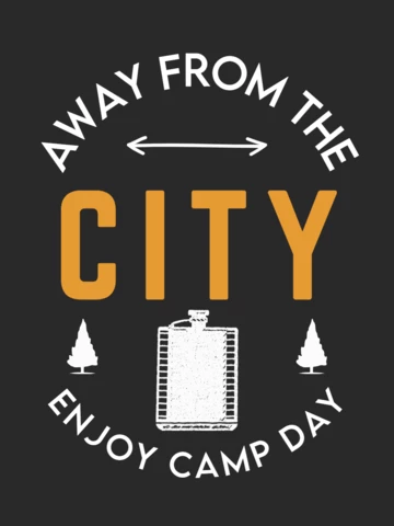 Travel Enjoy Camp Day T-shirt Template Design