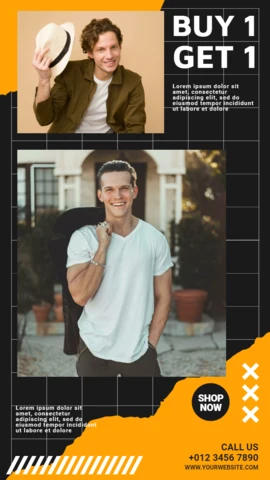 Buy 1 Get 1 Offer Instagram Story Post Design Template