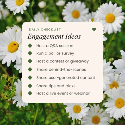 Tägliches Engagement Ideen Instagram Post Design Vorlage