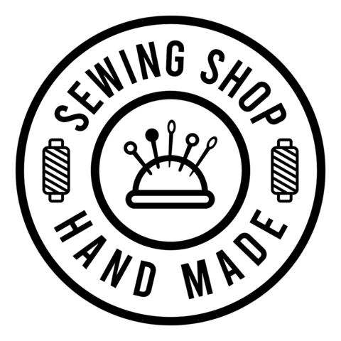 Sewing Shop Hand Made Logo Design Template