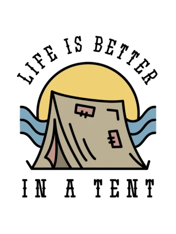 Travel Life Is Better In A Camp T-shirt Template Design