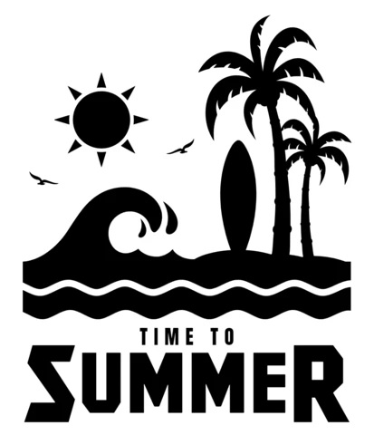 Summer Vacation Logo Design Template