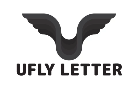 U fly letter modello di logo moderno ed elegante