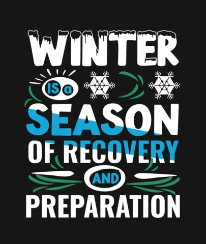 Plantilla de diseño de camiseta de recuperación de temporada de invierno