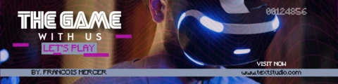 Púrpura moderno futurista gamer canal linkedin banner plantilla