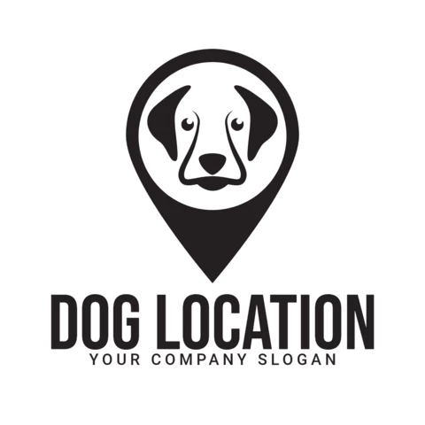 Hundestandort Logo Design Vorlage