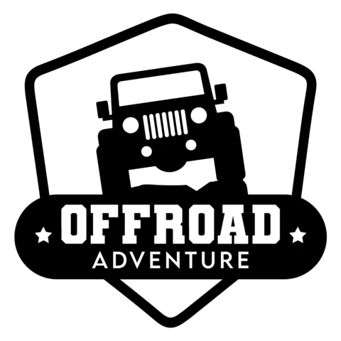Plantilla de diseño de logotipo de coche todoterreno extremo