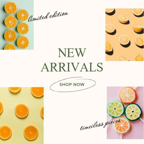 Vibrant New Arrivals Instagram Post Design Template