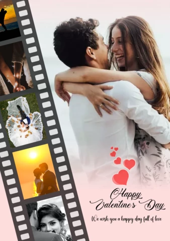 Pink and White Valentine Love Poster