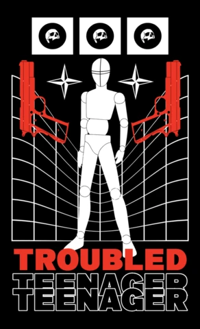 Urban Graphic Template for Troubled Teenager Apparel Design