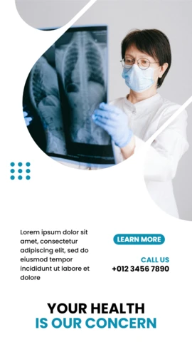Plantilla de diseño de publicación de historias de Instagram de atención médica impactante