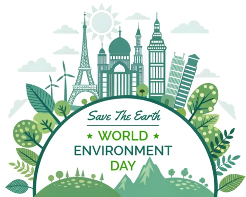 Save The Earth - Worldwide Message for Environment and Climate Awareness Template