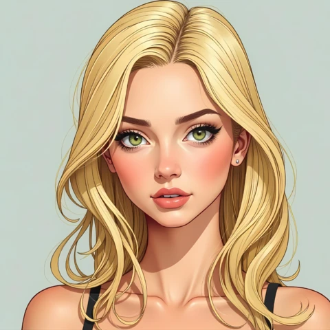 Editable Character Design Template for Digital Art