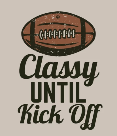 Chic jusqu'au coup d'envoi avec un modèle de conception de t-shirt vintage de ballon de rugby
