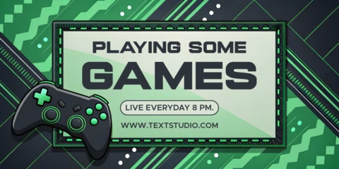Modèle de diffusion en direct de jeux avec design de manette