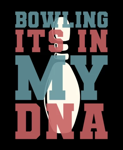 Pin Bowling Slogan Vintage T-shirt Design Template