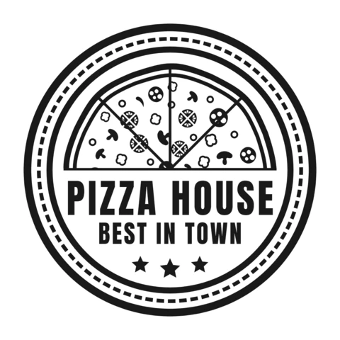 Modello di logo per pizzeria