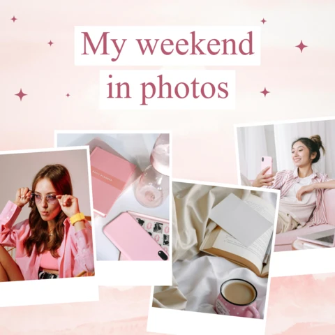 My Weekend in Photos Instagram Post Design Template