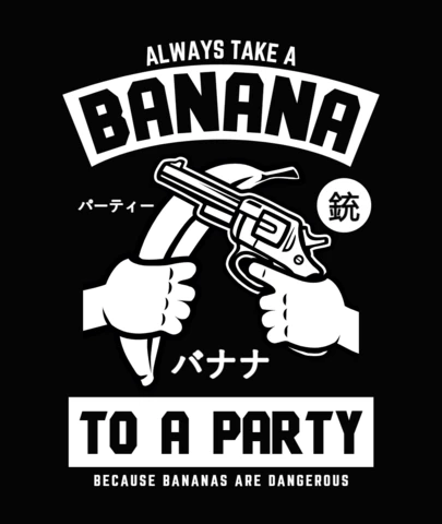 Banana Party T-Shirt Design Template
