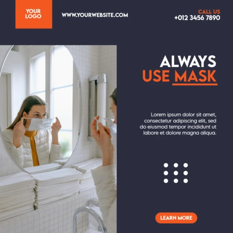 Hospital and Healthcare Advertising Social Media Post Design Template