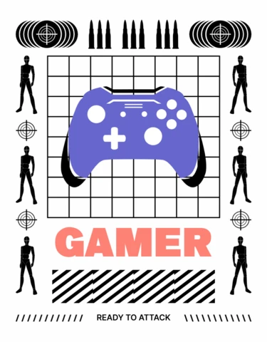 Gaming Controller Design Template for Gamer Merchandise