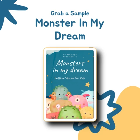 Monstruos en mi sueño cuentos infantiles para dormir instagram post desig
