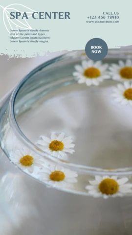 Zen Floral Textured Instagram Story Post Design Template