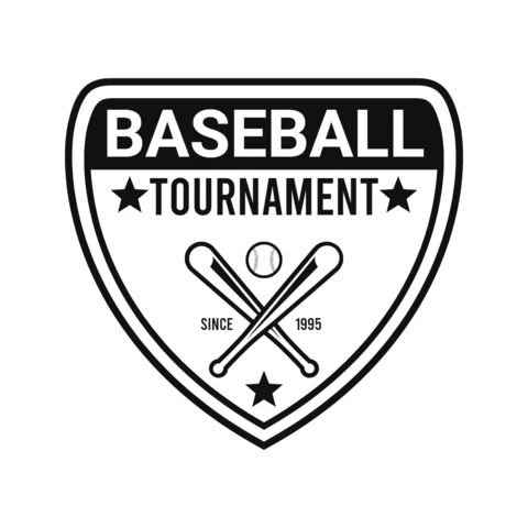 Szablon projektu logo sportowe mistrzostw baseballu