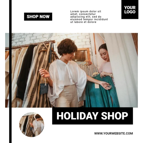 Modern And Sleek Fashion Instagram Post Design Template