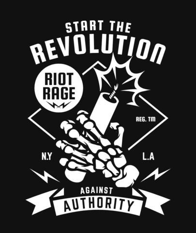 Start The Revolution T-Shirt Design Template