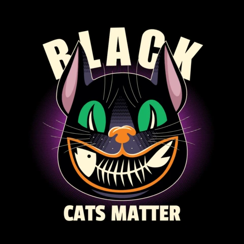 Black Cat Master T-shirt Design Template