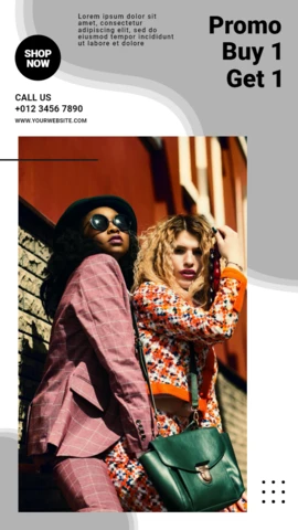 Compre 1 e leve 1 oferta modelo de design de postagem de história do Instagram