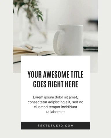 Professional Coffee Break Instagram Post Design Template