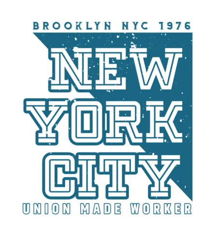 Brooklyn NYC 1976 Typography T-Shirt Design Template