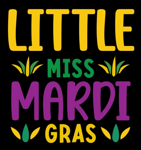 Colorful Mardi Gras Design Template: Little Miss Celebration Style
