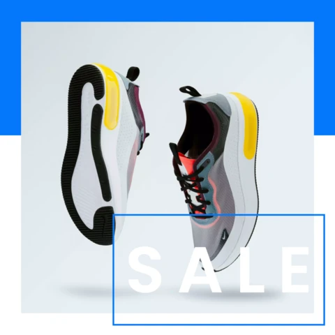 Sneakers Modern Sale Marketing Instagram Social Media Post Template