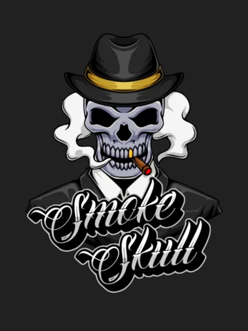 Diseño de la camiseta Smoke Skull Mascot