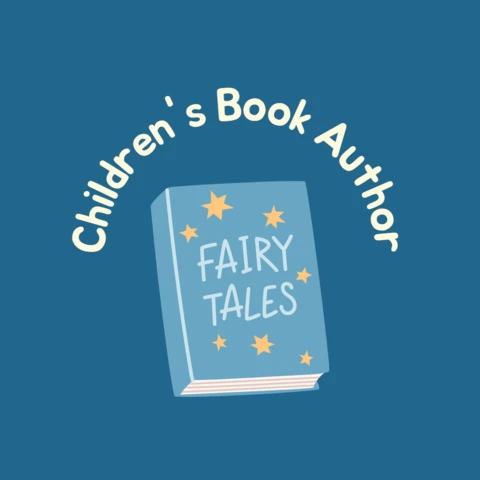 Plantilla de diseño de post de instagram de autor de libros infantiles