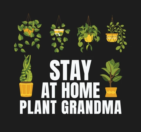 Plantilla de diseño de camiseta para abuelas que se quedan en casa