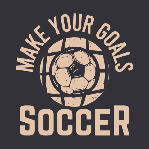 Plantilla de diseño de camiseta vintage de fútbol
