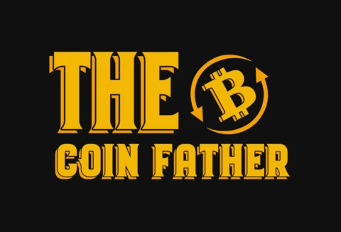 The Coinfather Bitcoin T-Shirt Design Template