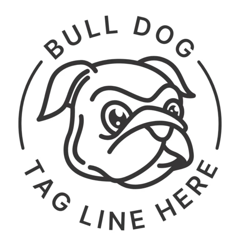 Vorlage für das Design des Bulldog-Logos