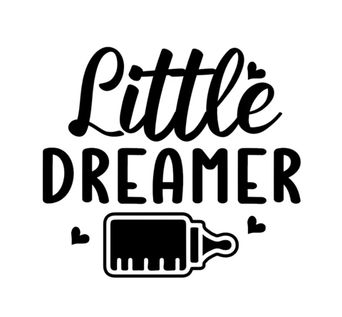 Plantilla de diseño de camiseta para bebé Little Dreamer