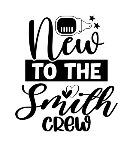 New To The Crew Customisable Baby T-Shirt Design
