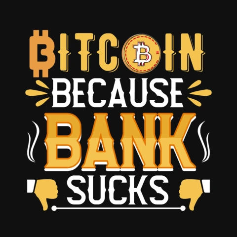 Bitcoin parce que les banques sont nulles Modèle de t-shirt