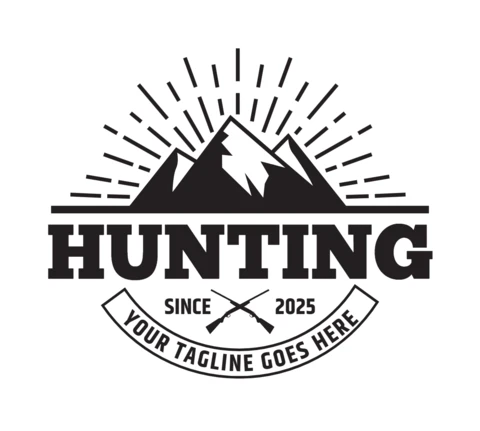 Modèle de logo pour la chasse