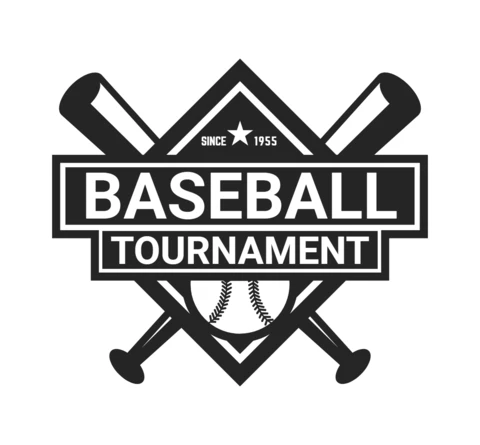 Szablon projektu logo sportowe mistrzostw baseballu