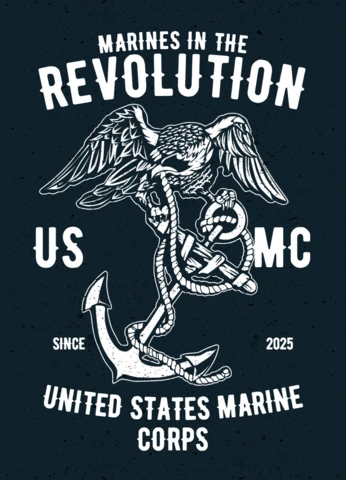 Marines Revolution T-shirt Design Template