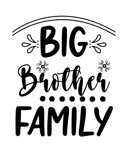Modèle de t-shirt "Big brother family" (grand frère)