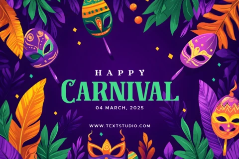 Affiche de célébration du Mardi gras avec des masques colorés